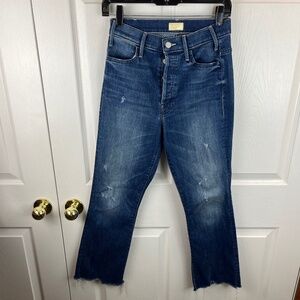 Mother Jeans Button Fly Hustler Ankle Chew Breaking the Law Size 27